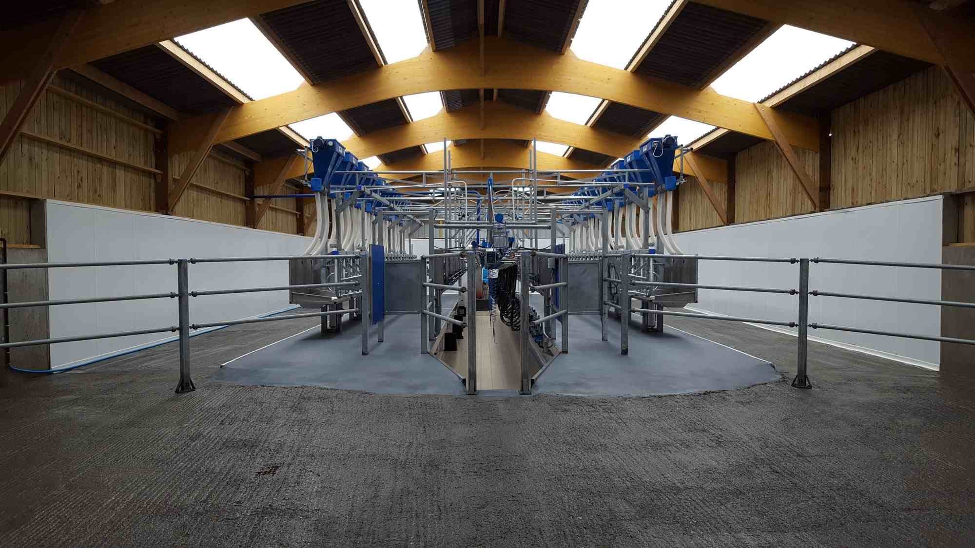 Salle de traite doublage pvc agricole